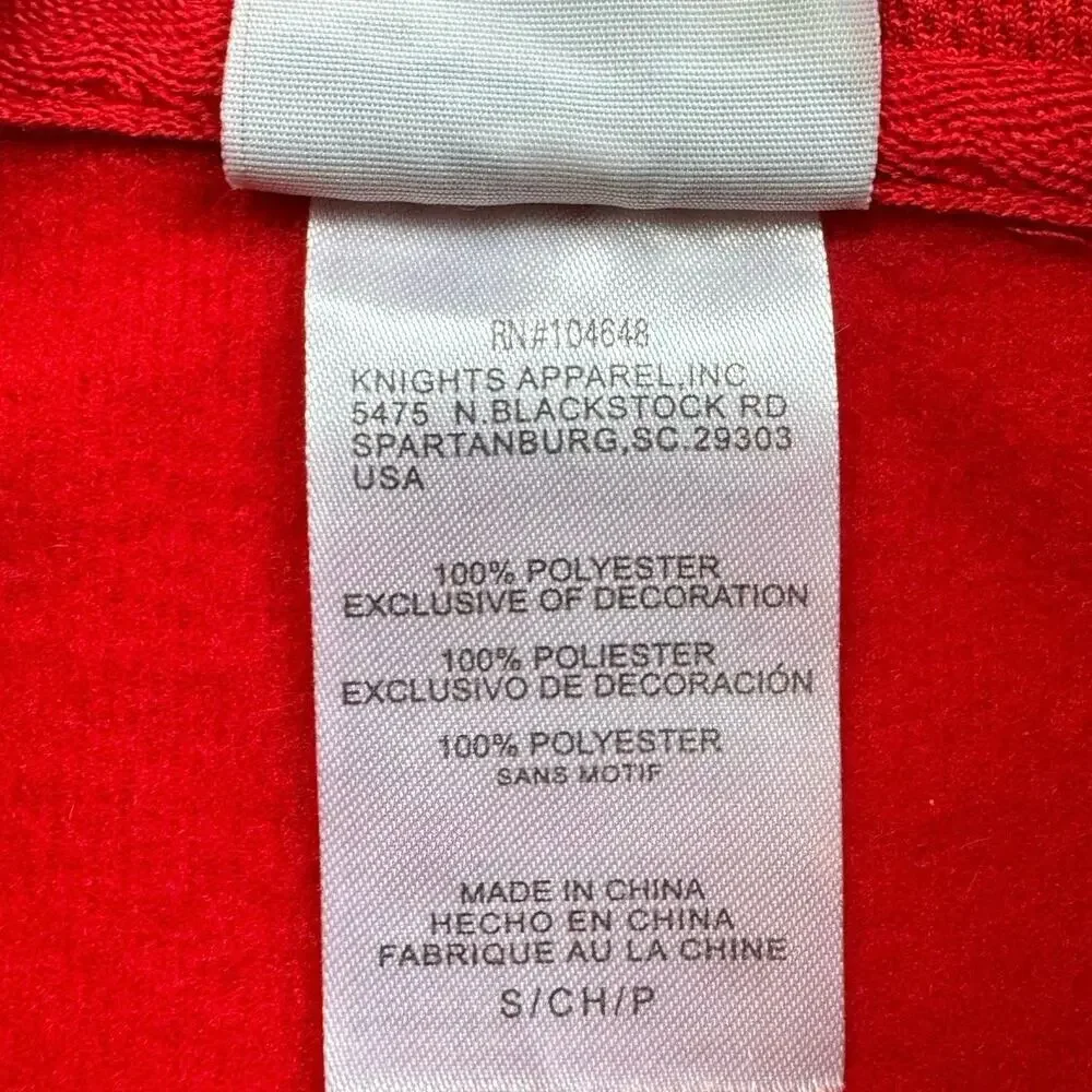 NHL Red Wings Hockey Hooded Zip Up Sweatshirt Mens Small Red Activewear Hoodie - Picture 9 of 10